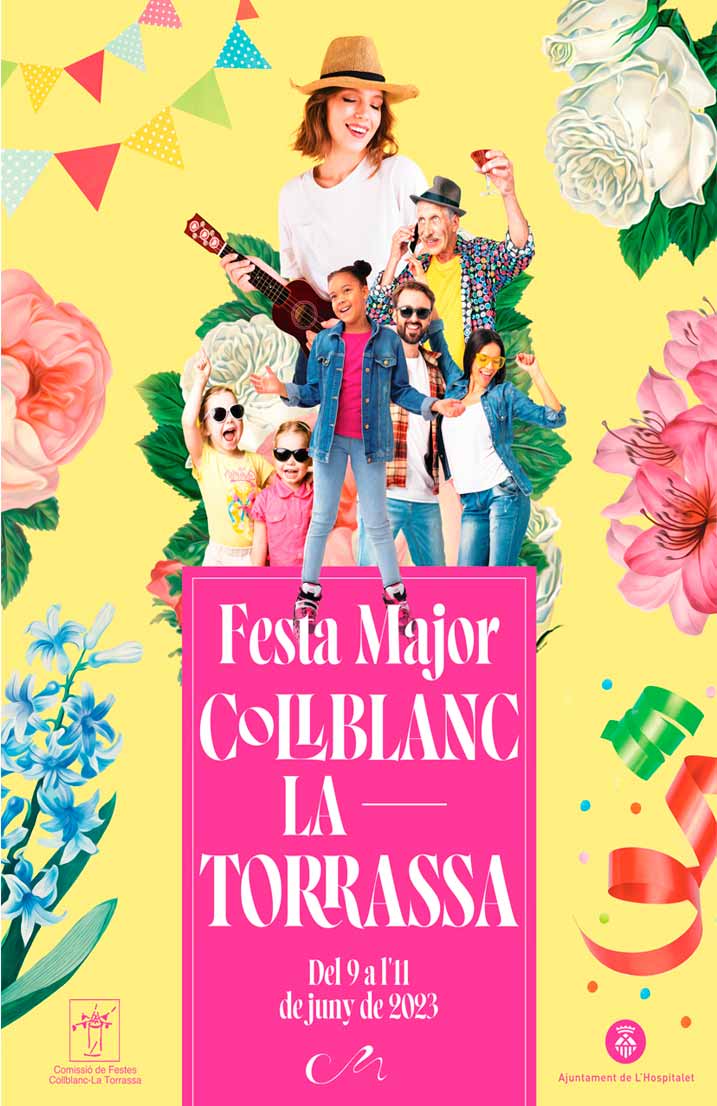 Cartell Festa Major 2023 aavv collbalnc la torrassa